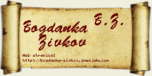 Bogdanka Živkov vizit kartica